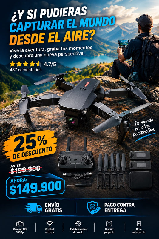SUPER DRONE E88 PRO PLEGABLE
