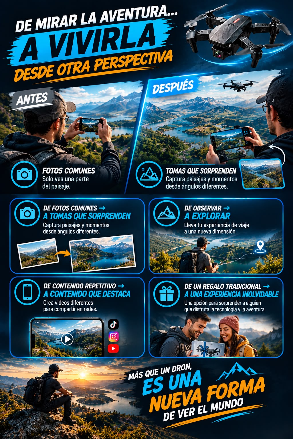 SUPER DRONE E88 PRO PLEGABLE