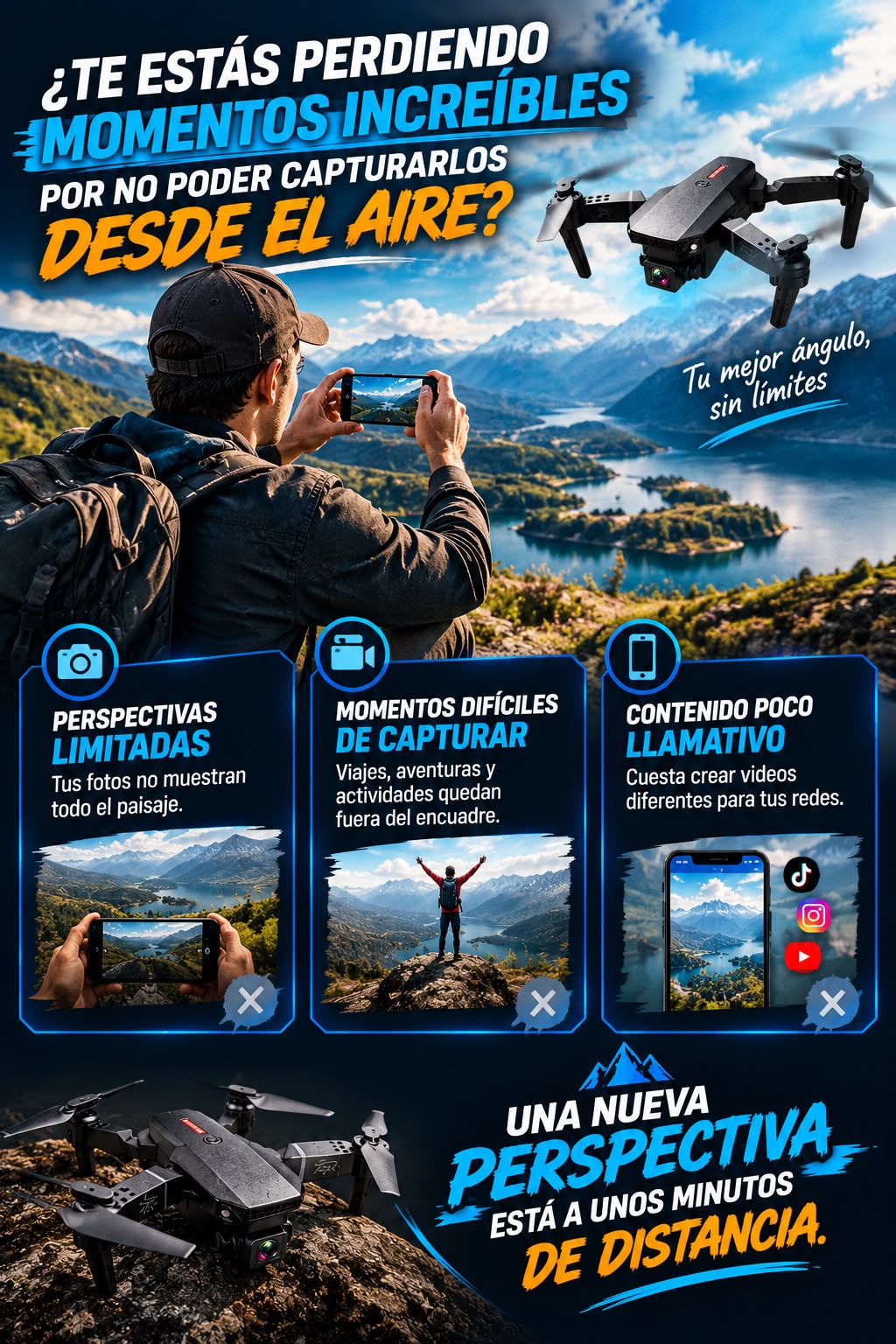 SUPER DRONE E88 PRO PLEGABLE